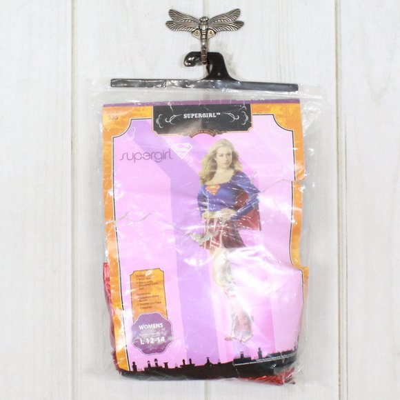 Rubies Costume Co Red Blue Super Girl Tricks & Treats Costume Size Large 12-14 - Picture 11 of 11